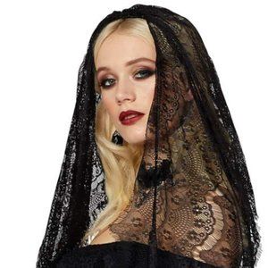 Spirit Halloween Lace Veil One Size Fits Most